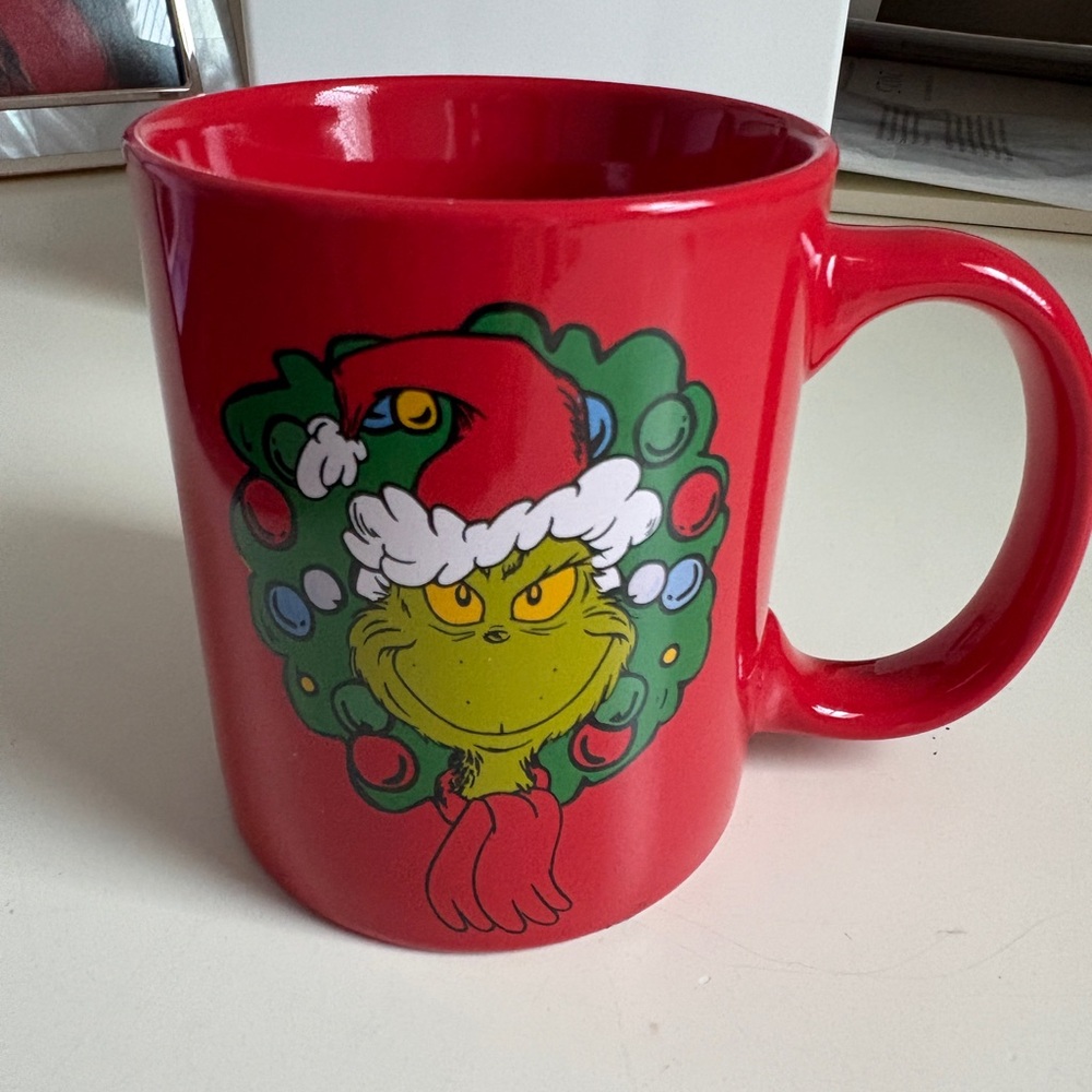 Red Grinch Ceramic Mug